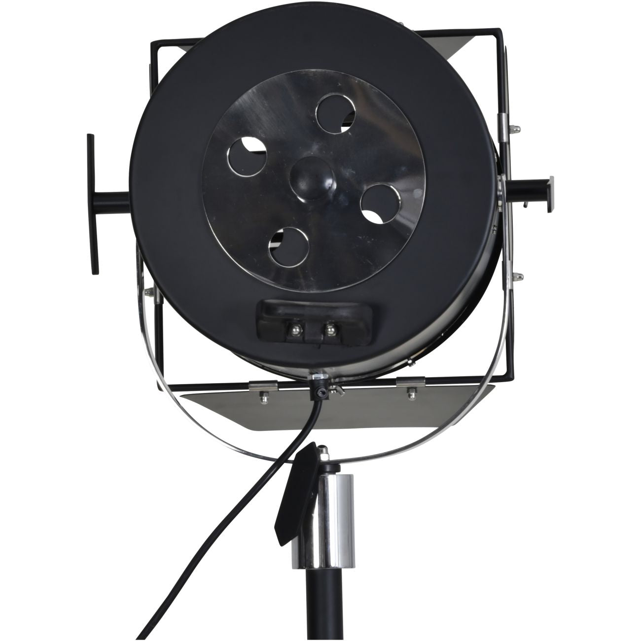 Clarky Black Hollywood Spotlight Floor Lamp
